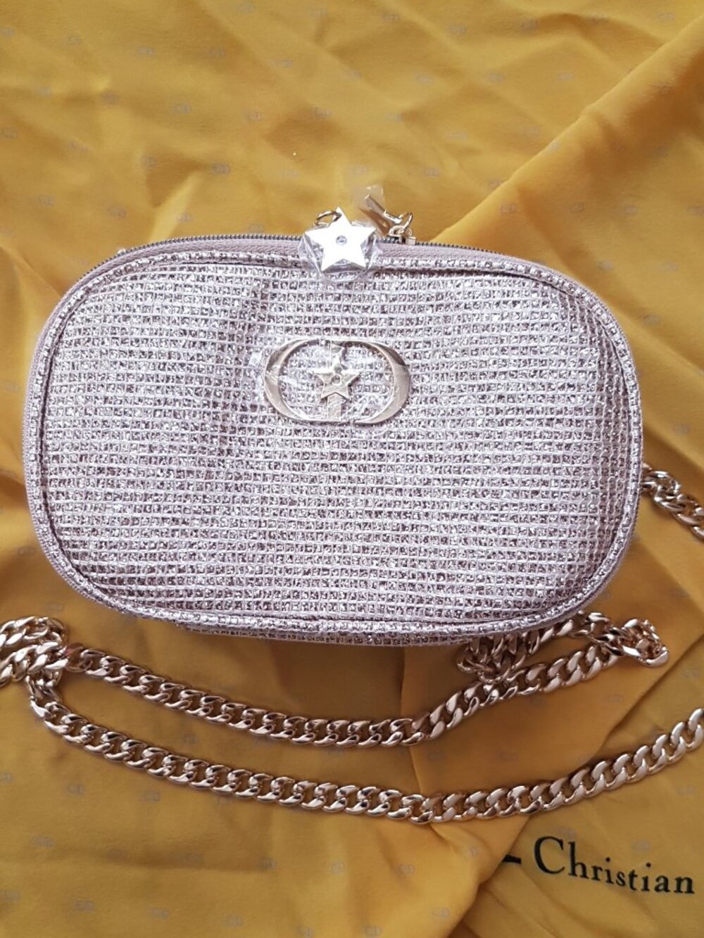 Dior Beauty cosmetic makeup pouch case